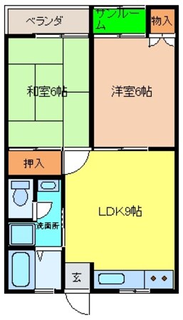 グリーンヒル原の物件間取画像